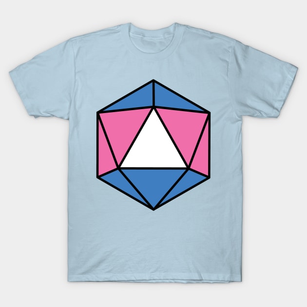 Trans Pride D20 T-Shirt by bones